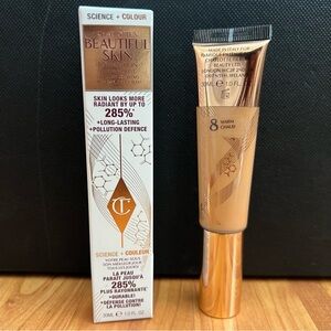 CHARLOTTE TILBURY BEAUTIFUL SKIN FOUNDATION 8 WARM